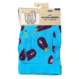 Mens Eggplants Boxer Briefs - Size Medium - Old Navy - NWT
